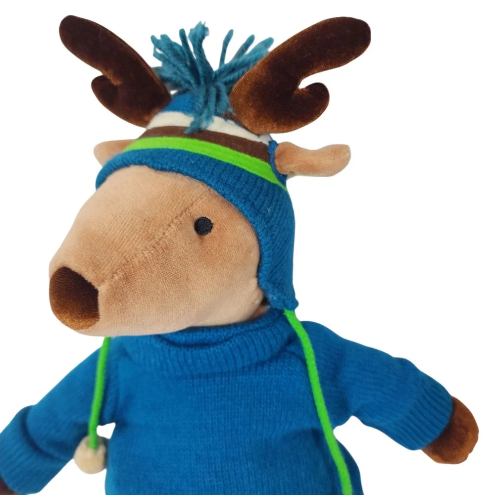 Vintage Bath & Body Works Cuddle Crew Reindeer Tassel‎ Plush Toy Christmas